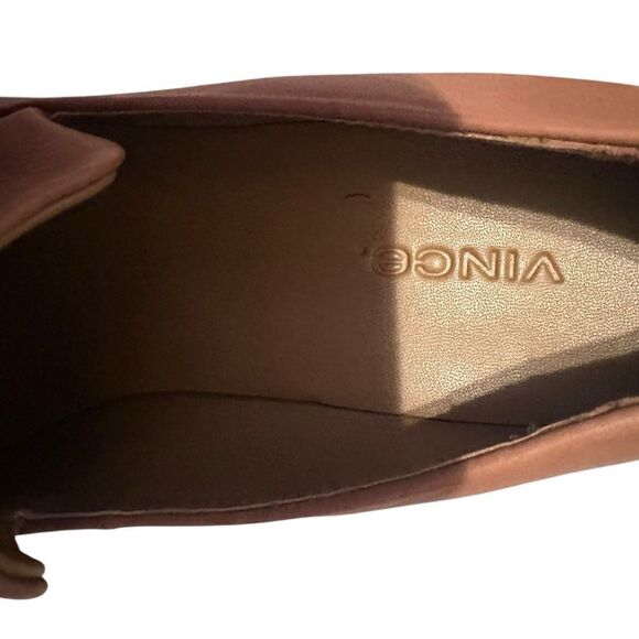 Vince Narissa Tan Leather Platform Loafer Clogs | Size 6.5 - Picture 11 of 11